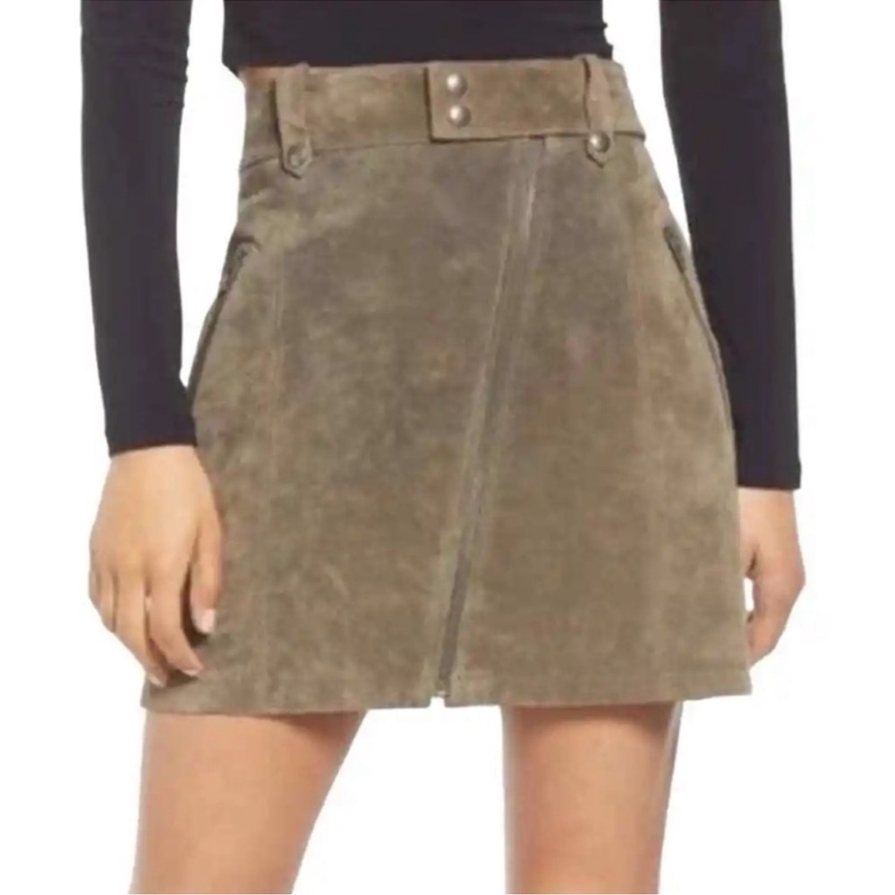 Blank NYC Run For It Suede Skirt-NWT
